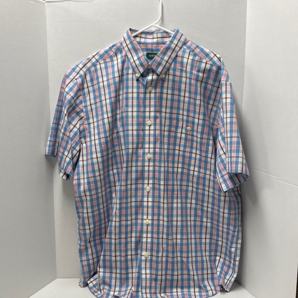 Mens Orvis Washed short sleeve shirt, wrinkle free